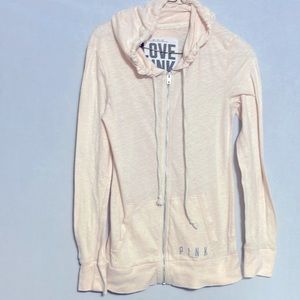 Pink zip up hoodie